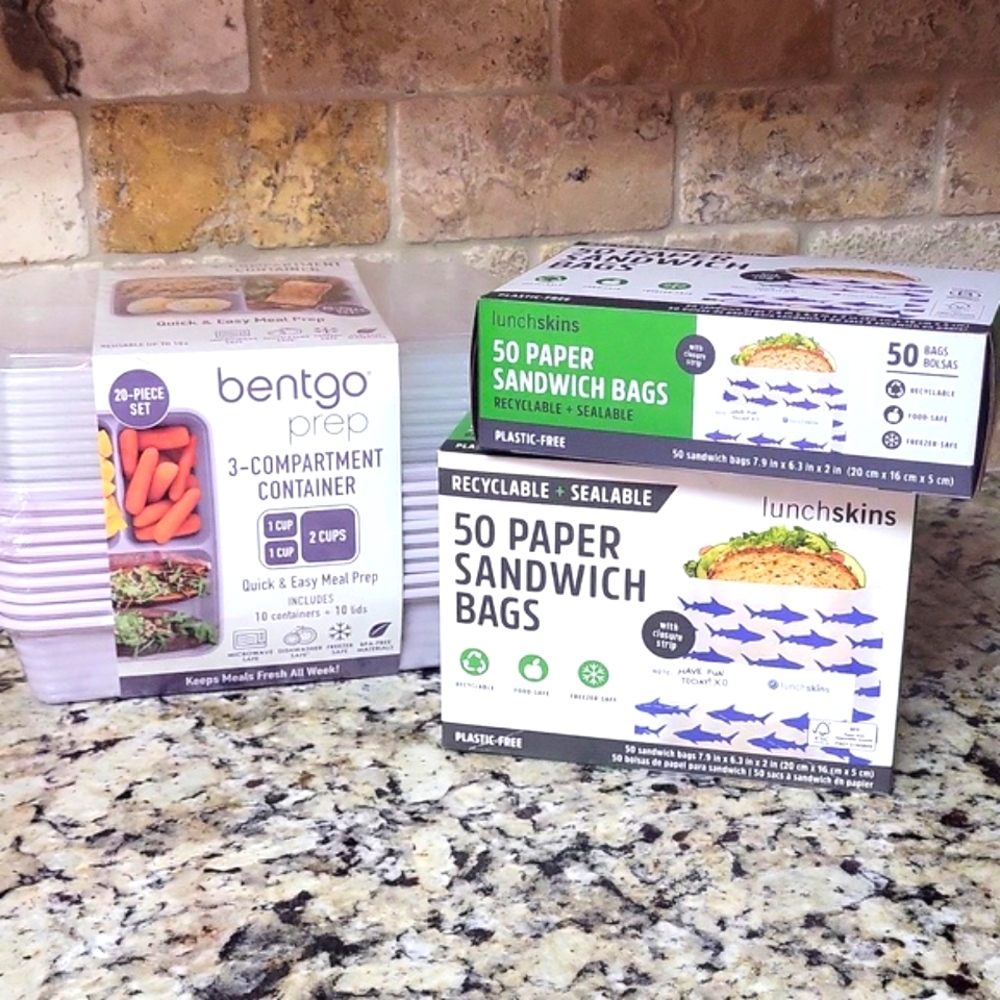 Bentgo Container and Recyclable Lunchskins Bags Bundle